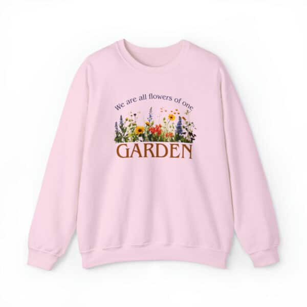 Flowers of One Garden Crewneck Sweatshirt - Light Pink