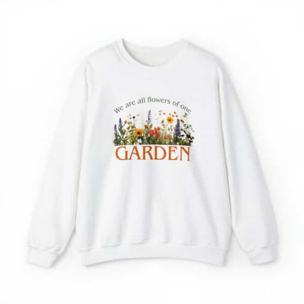 Flowers of One Garden Crewneck Sweatshirt - White