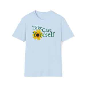 Take Care of Yourself shirt in Light Blue