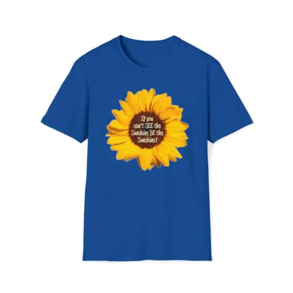 Be the Sunshine Sunflower T-Shirt in Royal Blue