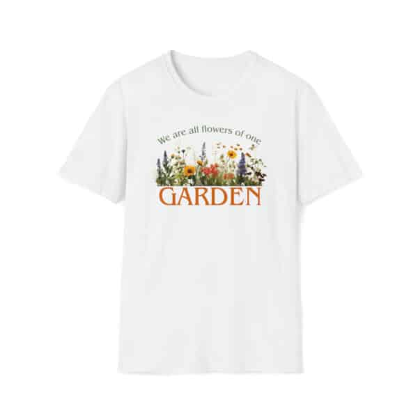 Flowers of One Garden Unisex T-Shirt – a Great Gift for Gardeners