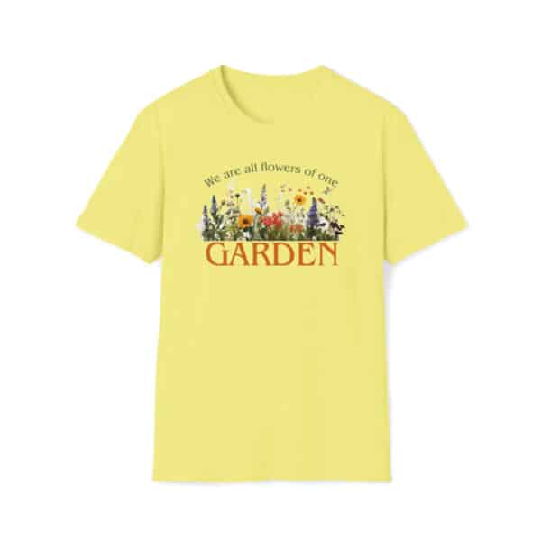 Flowers of One Garden Unisex T-Shirt – a Great Gift for Gardeners