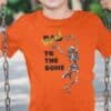 Kids "Blessed to the Bone" skeleton shirt