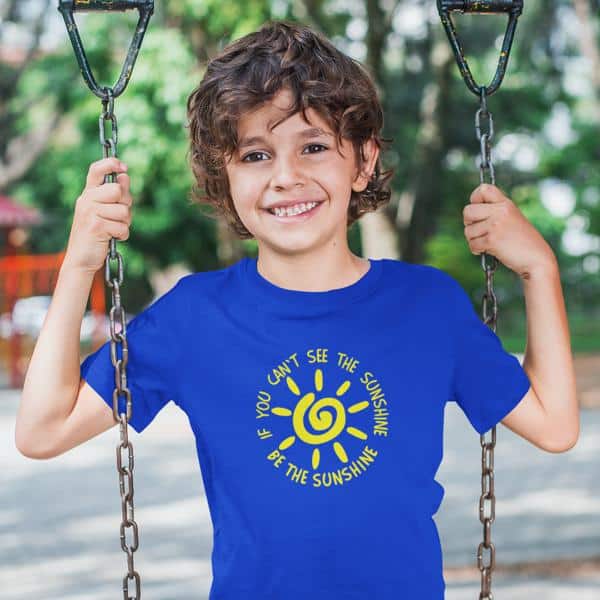 Be the Sunshine Kid's T-shirt in Royal Blue