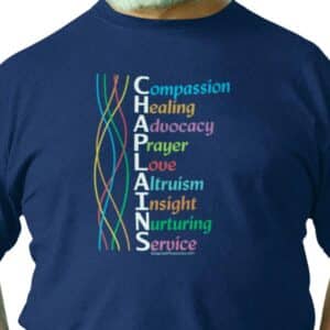 A Chaplain's Spirit T-shirt in Royal Blue