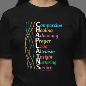 A Chaplain's Spirit T-shirt in Black