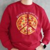 Peace-a Be with You Sweatshirt in Red