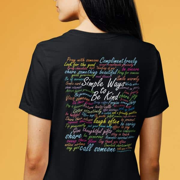 Simple Ways to be Kind T-shirt in Black