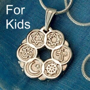 Interfaith pendant and chain for kids