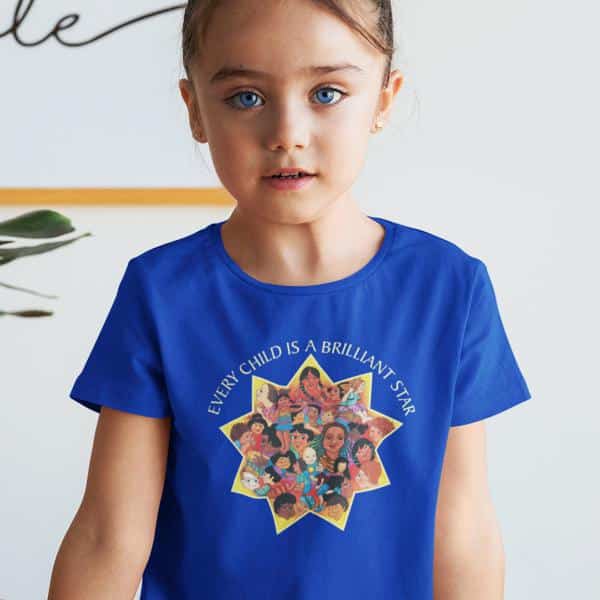 Brilliant Star Kid's T-shirt in Royal