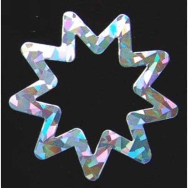 Nine Pointed Star Car Magnet Prismatic