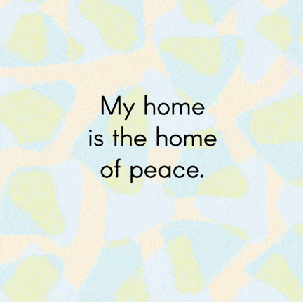 My Home (Is the Home of Peace) Children’s Book - sample text page