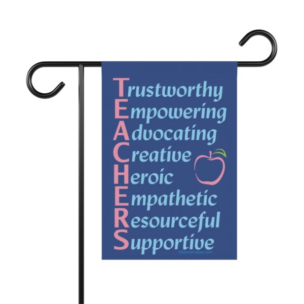 A Teacher’s Qualities Garden & House Flag 12" x 18"