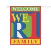 WeR1 (We Are One) Family Garden & House Banner, 24.5" x 32" - back