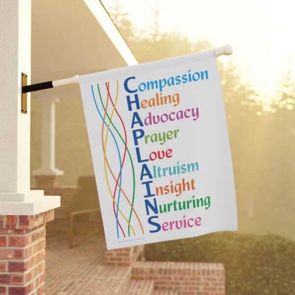 A Chaplain’s Spirit Garden & House Banner 24.5" x 32"