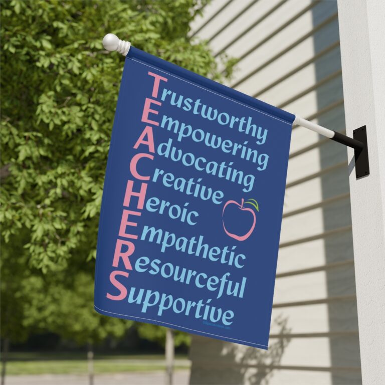 A Teacher's Qualities Garden & House Flag - Interfaith Resources