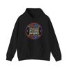 May All Your Actions Be Beautiful Prayers Hooded Sweatshirt with Pocket in Black