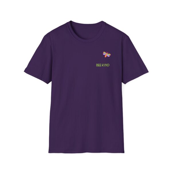 Front of Bee Kind Honeycomb Quilt 2-sided T-Shirt - Purple