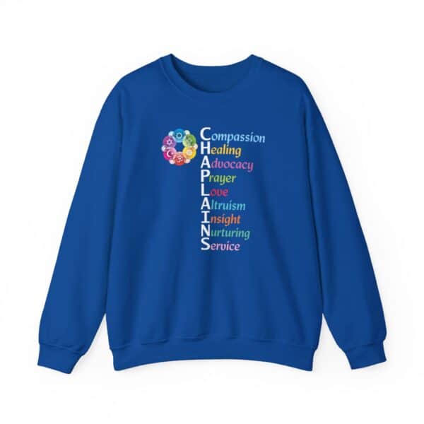 Interfaith Chaplain’s Character Crewneck Sweatshirt - Royal Blue