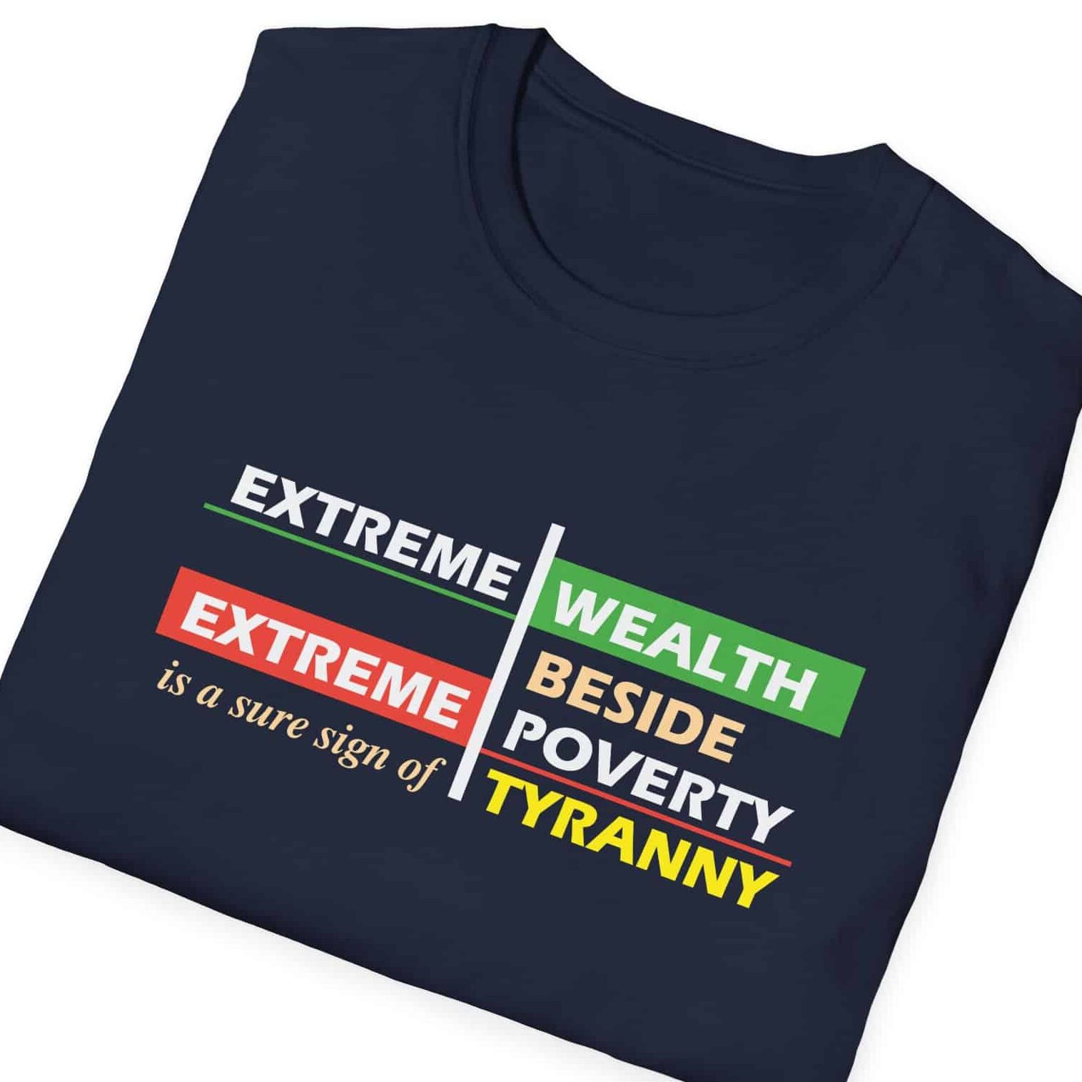 Economic Justice Interfaith T-Shirt - Navy Blue
