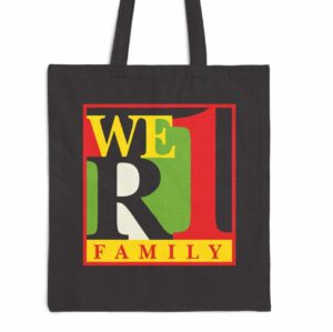 WeR1 (We Are One) Family Canvas Tote Bag - Black