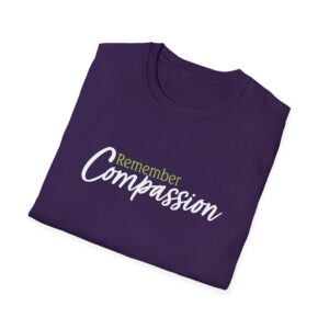 Remember Compassion T-Shirt - Purple