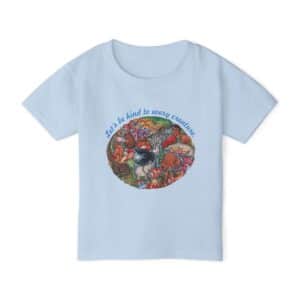 Let’s Be Kind to Every Creature Toddler T-shirt - Light Blue