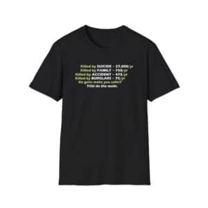 Do the Math on Gun Deaths T-Shirt - Black
