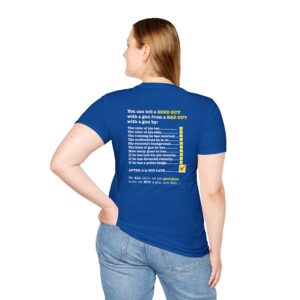 Is that a Good Guy or a Bad Guy with a GUN? T-shirt - Royal