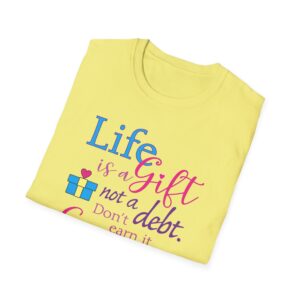 Life is a Gift T-Shirt - Cornsilk