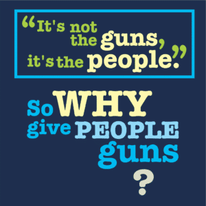 Why Give People Guns Shirt Navy Design