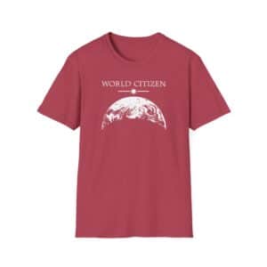 World Citizen T-Shirt - Heather Cardinal