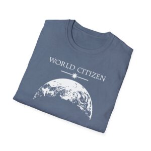 World Citizen T-Shirt - Heather Indigo