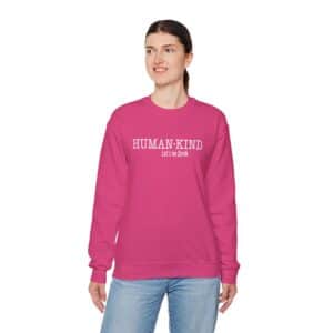 Human*Kind – Let’s be both Sweatshirt - Heliconia