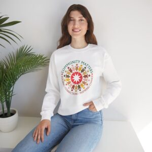 Community Matters Sweatshirt - White