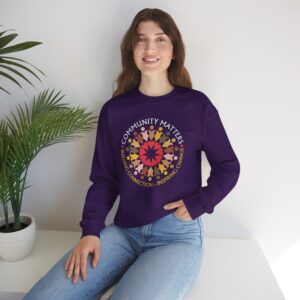 Community Matters Sweatshirt - Purple