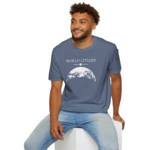 World Citizen T-Shirt - Heather Indigo