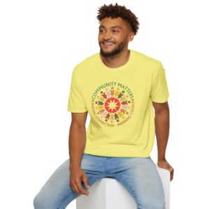 Community Matters T-Shirt - Cornsilk