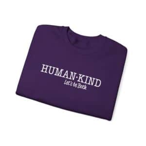 Human*Kind – Let’s be both Sweatshirt - Purple