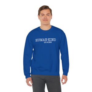 Human*Kind – Let’s be both Sweatshirt - Royal Blue