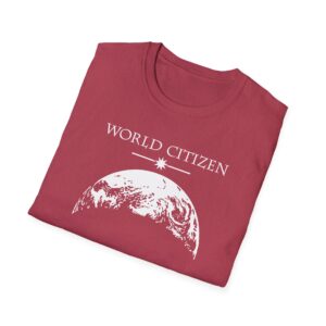 World Citizen T-Shirt - Heather Cardinal