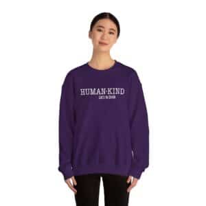 Human*Kind – Let’s be both Sweatshirt - Purple