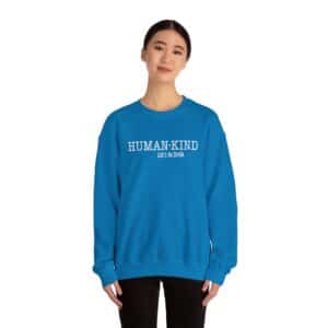 Human*Kind – Let’s be both Sweatshirt - Sapphire