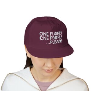 One Planet, One People …Please Cap - Burgundy