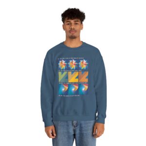 Colors of One Quilt Sweatshirt - Indigo Blue