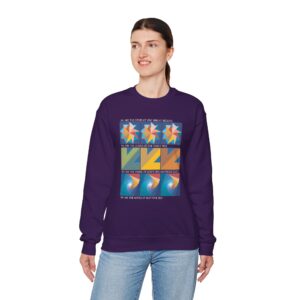 Colors of One Quilt Sweatshirt - Purple