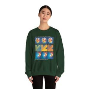Colors of One Quilt Sweatshirt - Forest Green