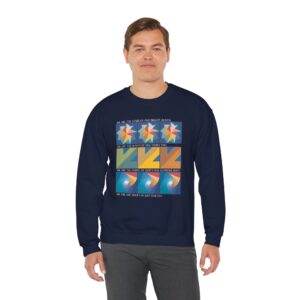 Colors of One Quilt Sweatshirt - Navy