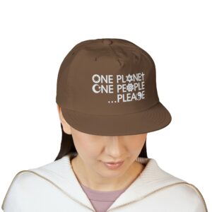One Planet, One People …Please Cap - Walnut