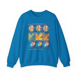 Colors of One Quilt Sweatshirt - Sapphire